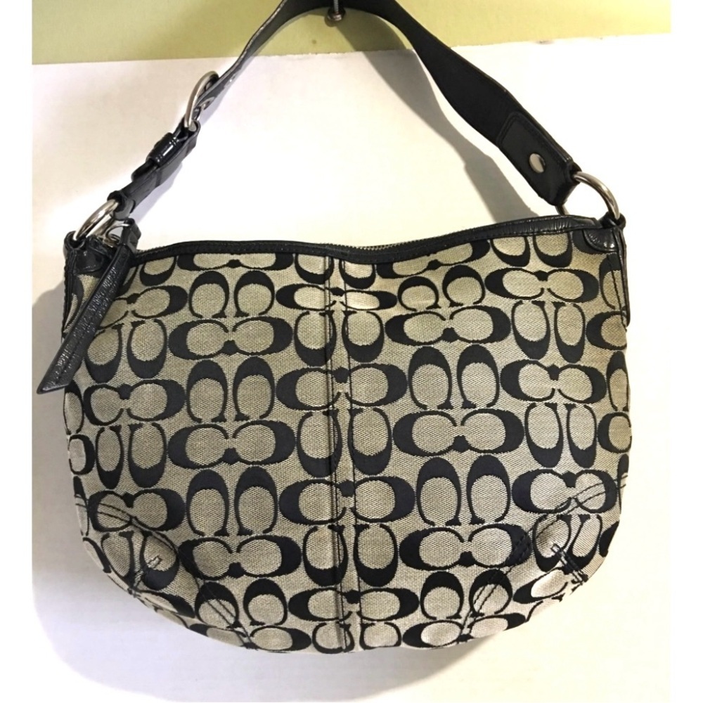 Coach Cc Signature Print Canvas Satchel Handbag - image 4